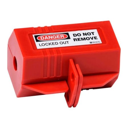 Brady Brady 65674 Plug Lockout 110 Volt With Danger Label, Polypropylene, 3-1/8"W x 2"H 65674